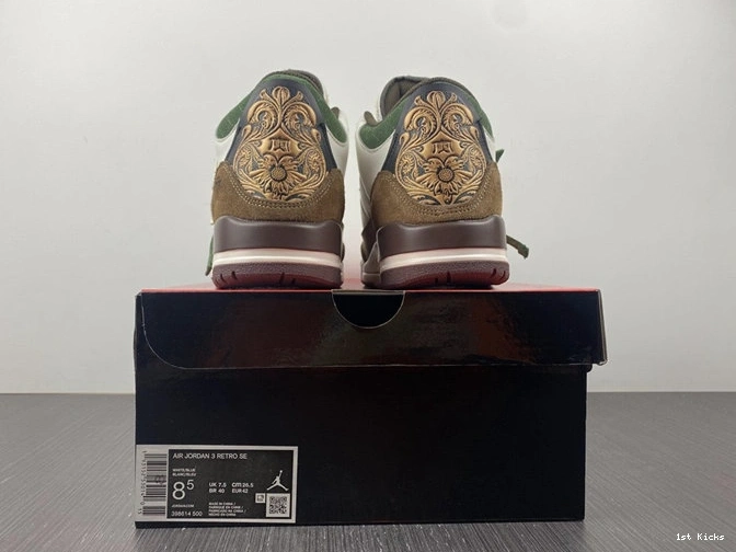 1st Kicks Shoes Jordan3 Retro 398614- Durable 3840 1027